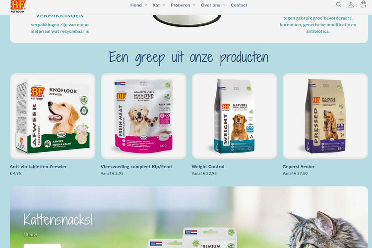 Selectie voorpagina