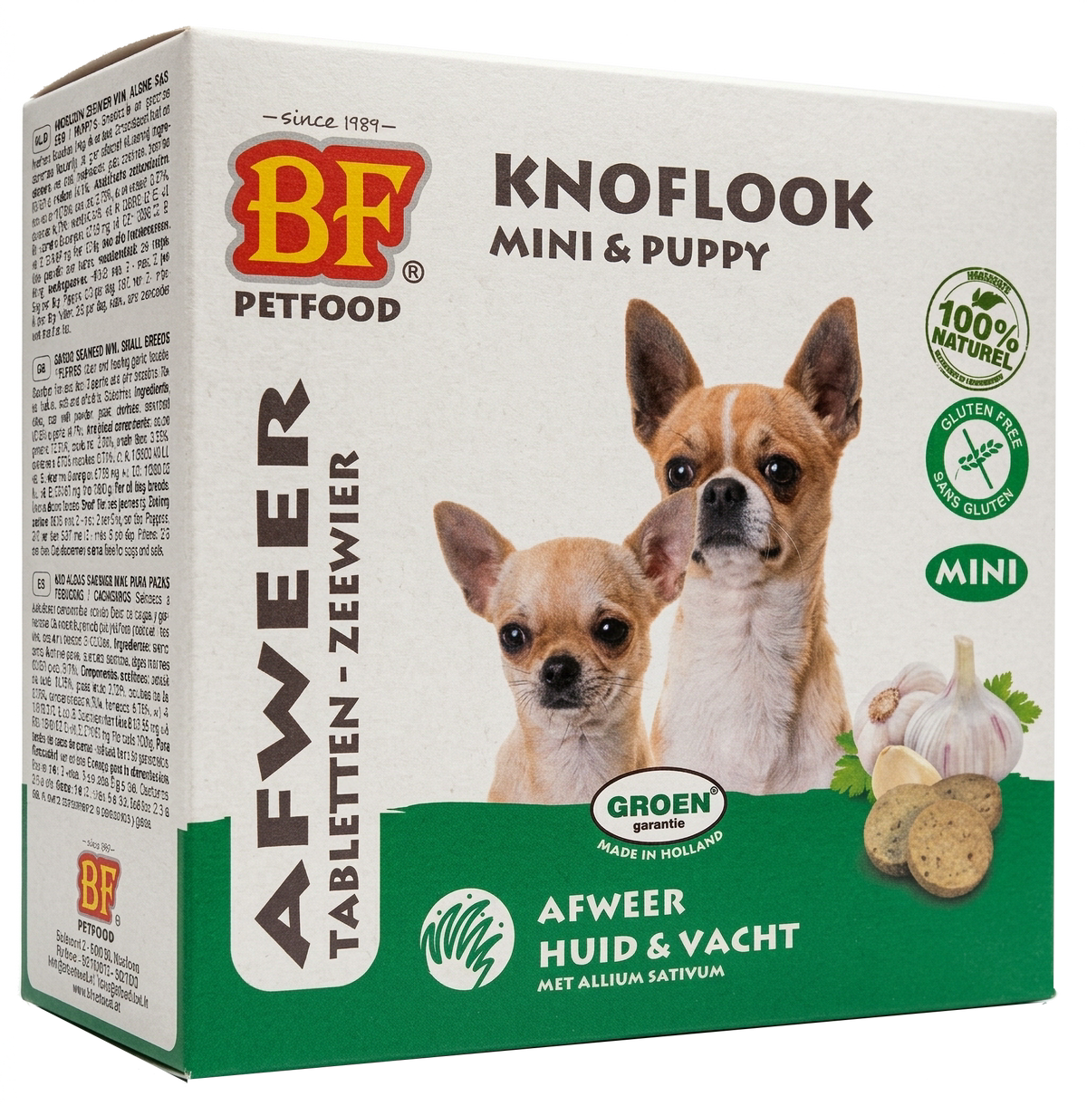 Knoblauch-Algen-Mini tabletten