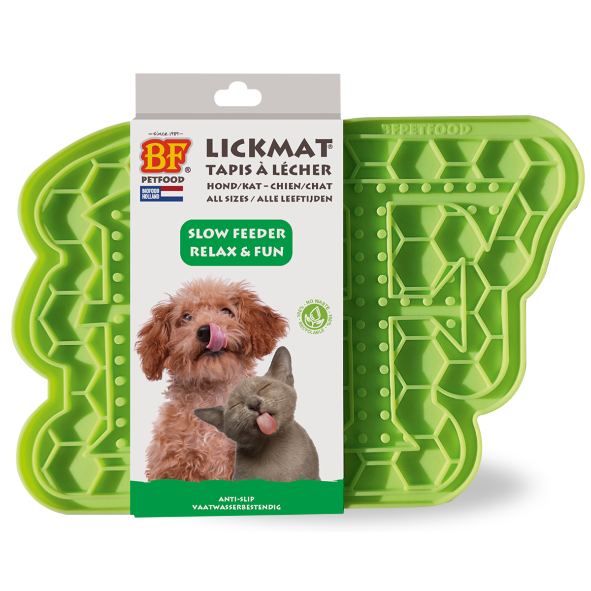 BF® Lickmat - Slow Feeder (bij grootverpakking)