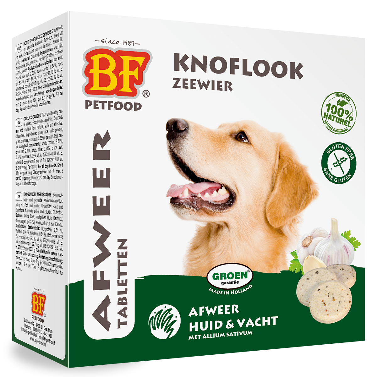 Knoblauch-Algen-Tabletten